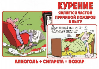 злоупотребление алкогольной продукцией, потребление табачных изделий - может привести к пожарам - фото - 2